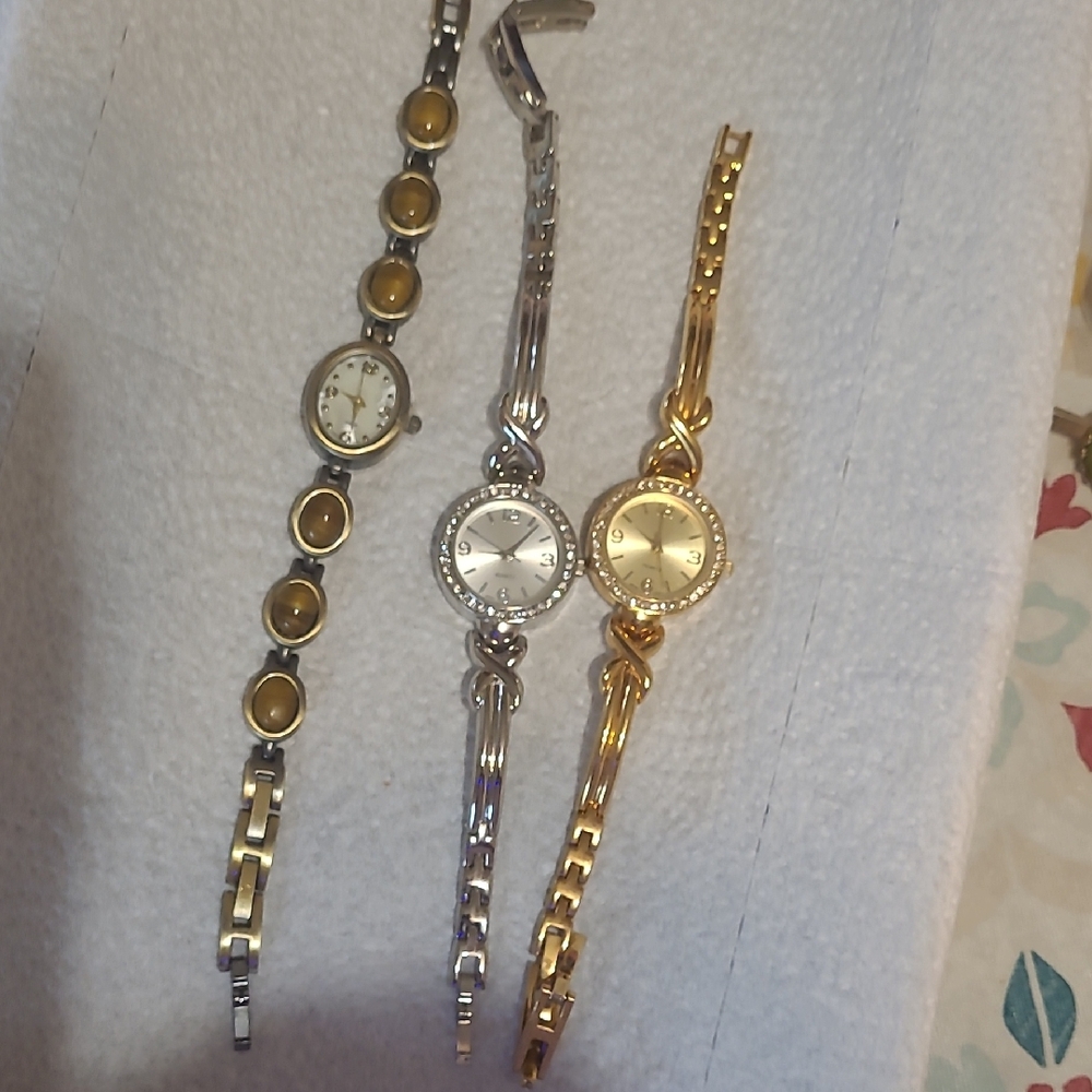 Elegant Silver and Gold Tone Watches